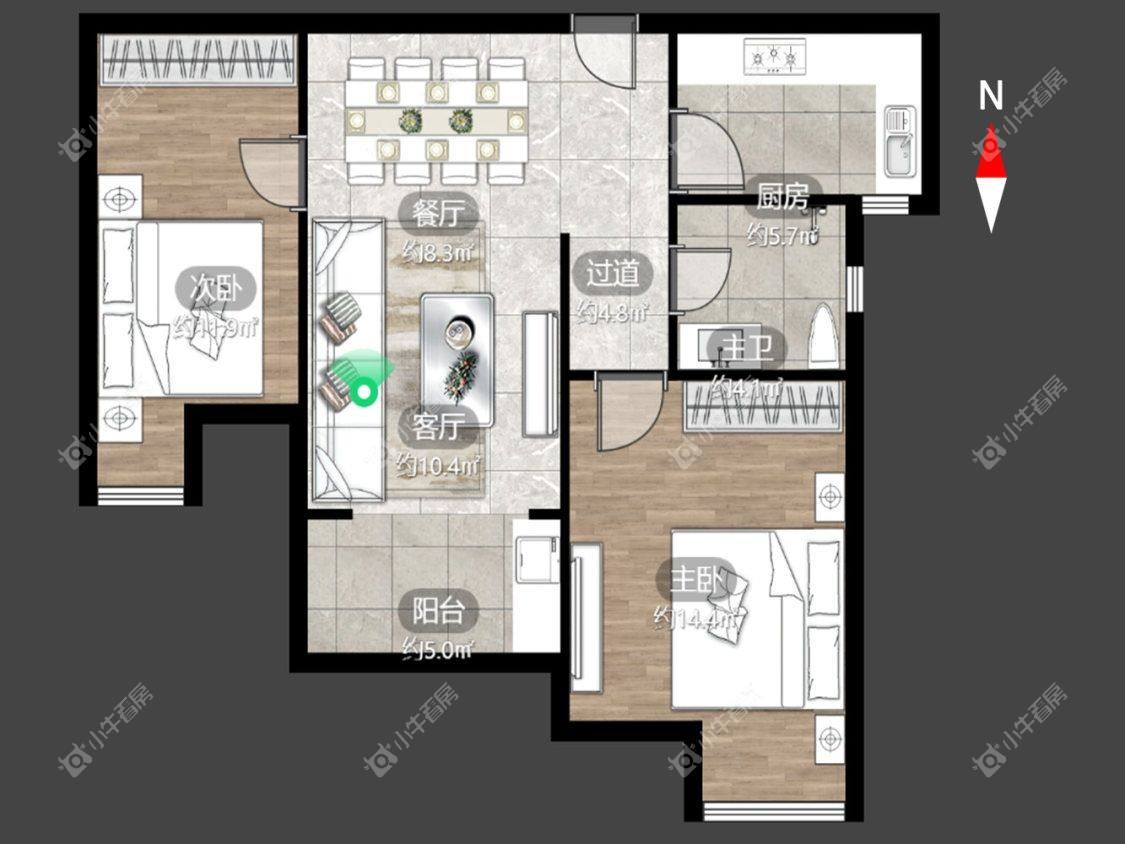 常州天逸城南区在租房源室内图_小牛看房