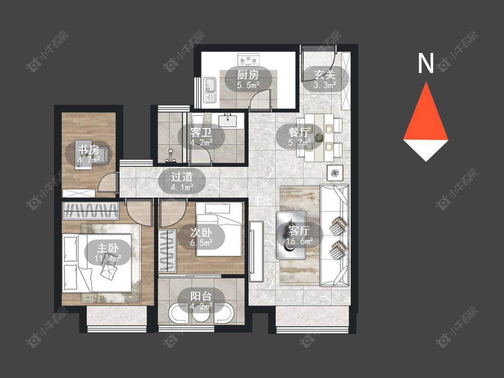 五星星韵城房源户型图 常州五星星韵城在售二手房源户型图_小牛看房
