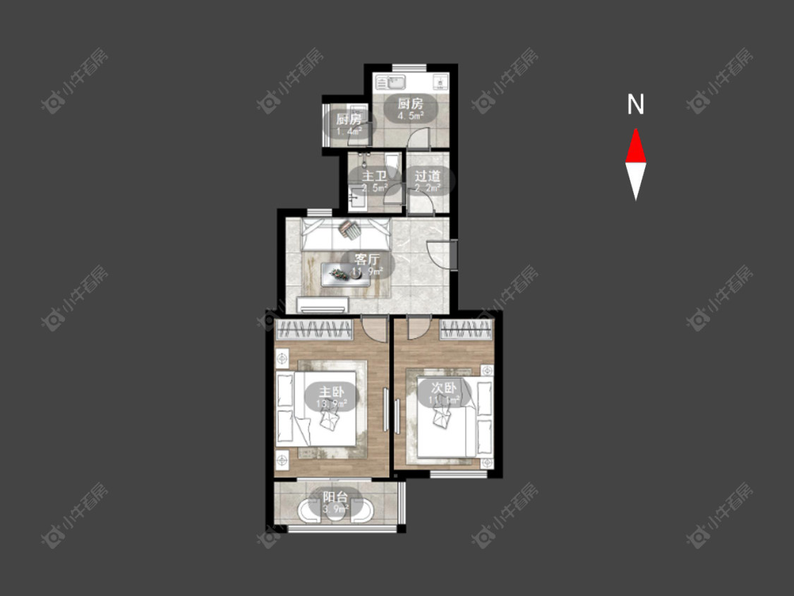 常州燕兴新村东区在售二手房房源户型图_小牛看房