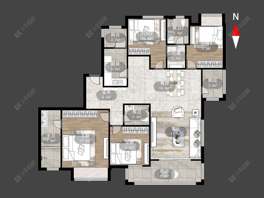 常州万科瑧湾汇（原蓝光黑钻）在售二手房源户型图_小牛看房