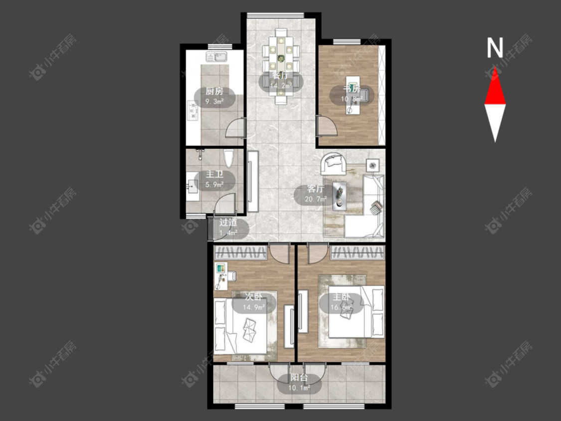 常州运南路在售二手房源户型图_小牛看房