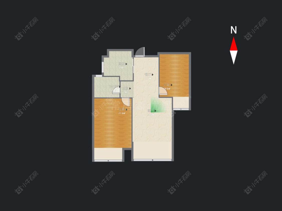 常州港龙紫荆城在售二手房源户型图_小牛看房