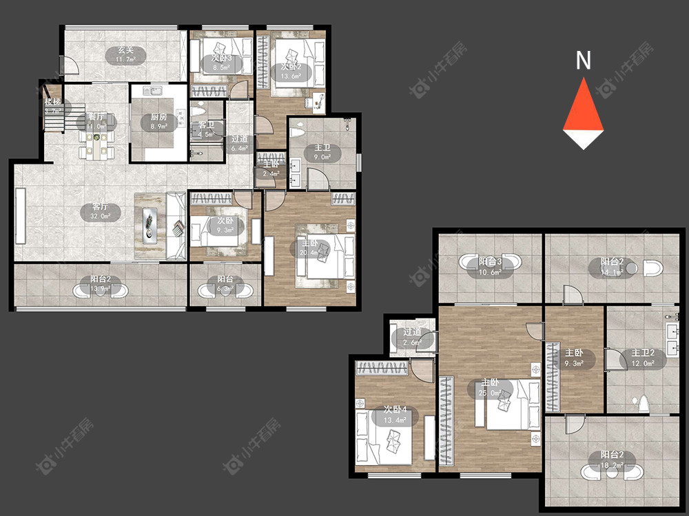 常州玉兰广场五期在售二手房源户型图_小牛看房