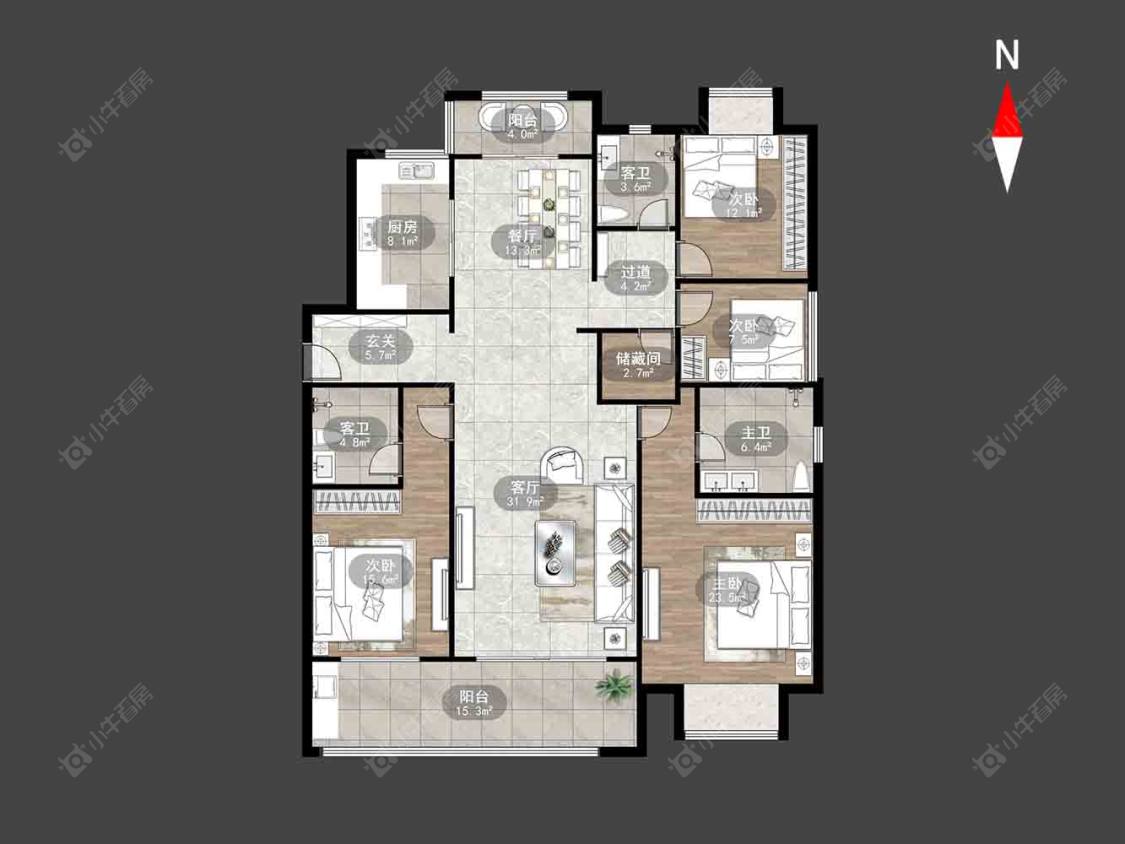 新城樾府(新北)房源户型图 常州新城樾府(新北)在售二手房源户型图_小牛看房