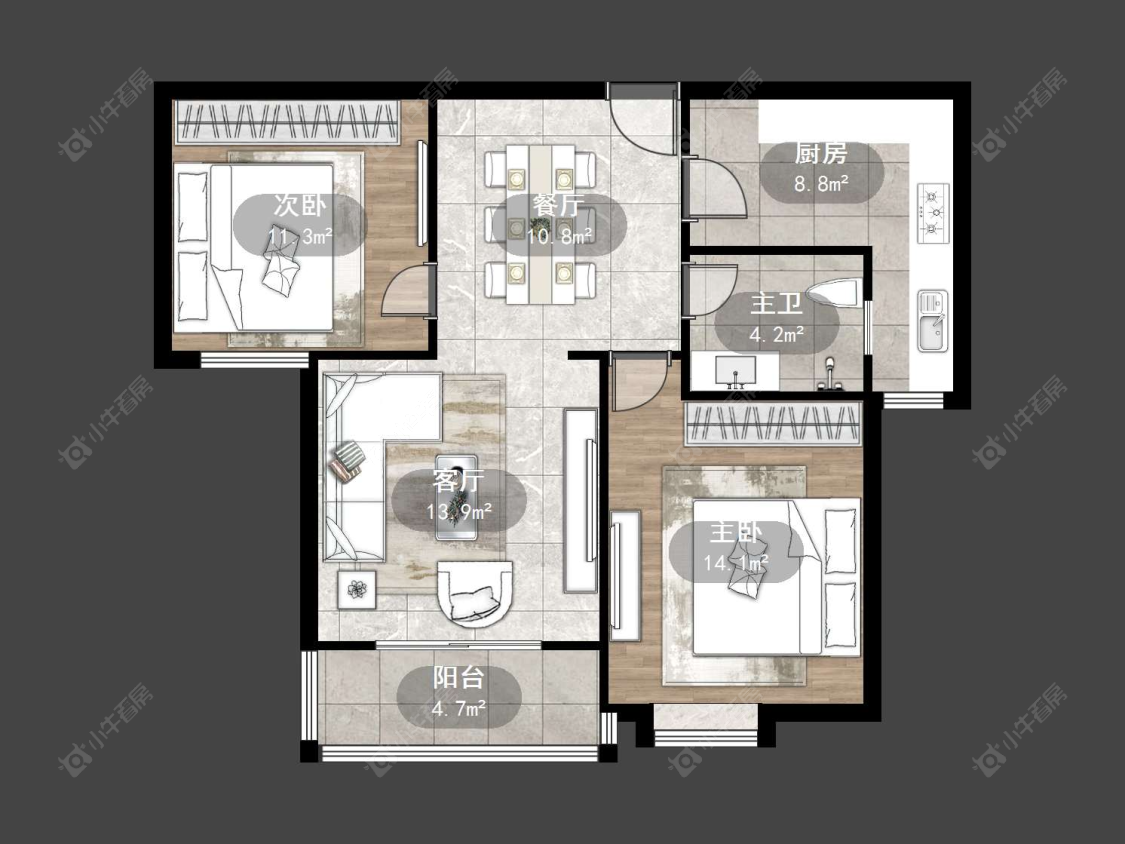 丹阳华都锦城在售二手房源户型图_小牛看房