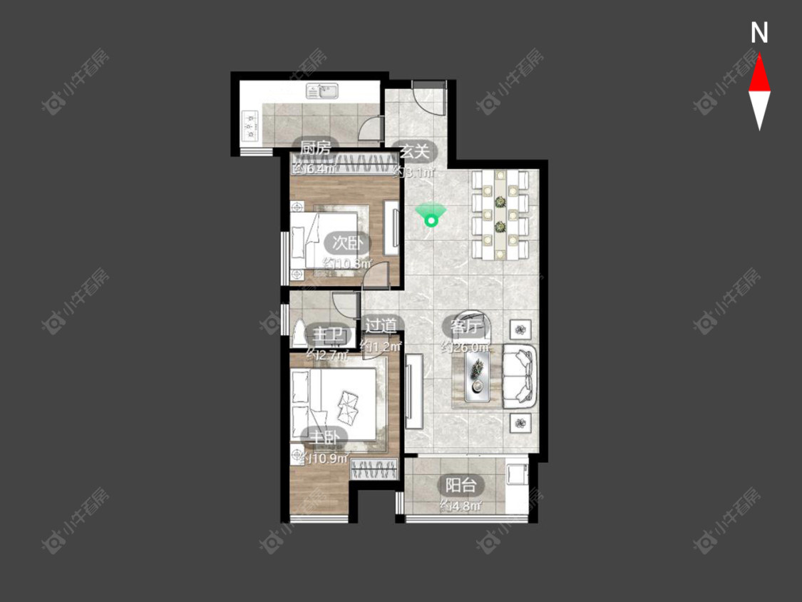 宝龙国际花园一期房源户型图 常州宝龙国际花园一期在售二手房源户型图_小牛看房
