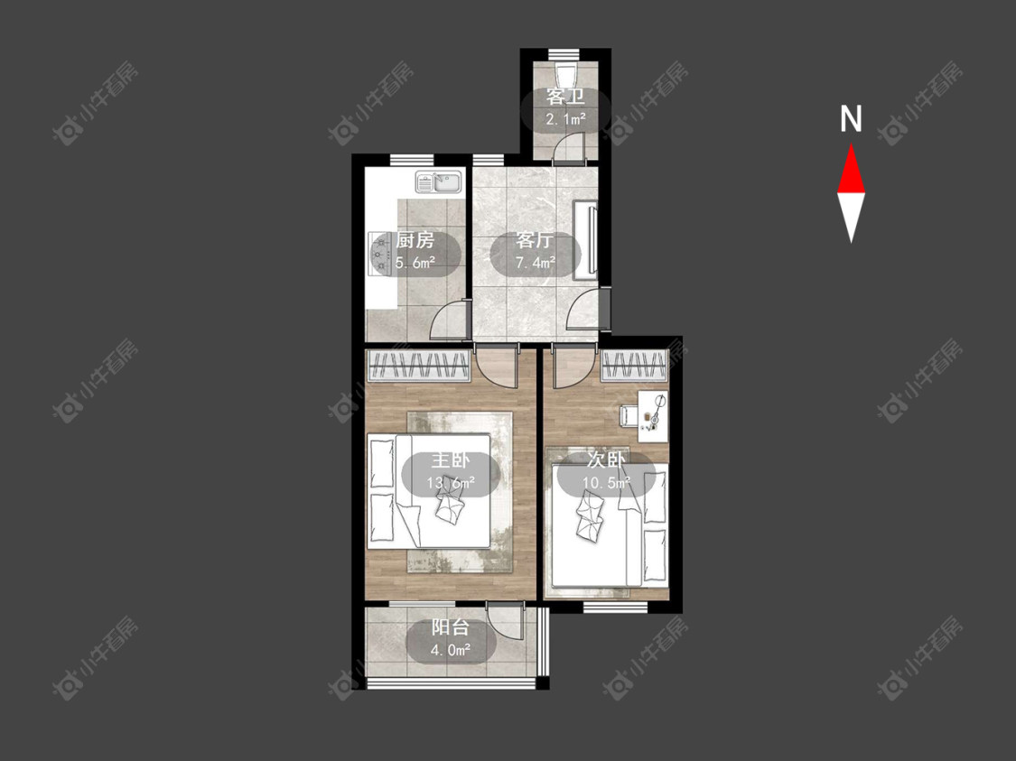 常州北环新村在售二手房源户型图_小牛看房