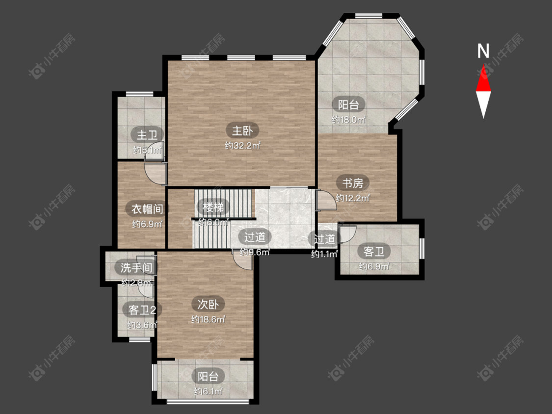 常州世茂香槟湖一期在售二手房源户型图_小牛看房