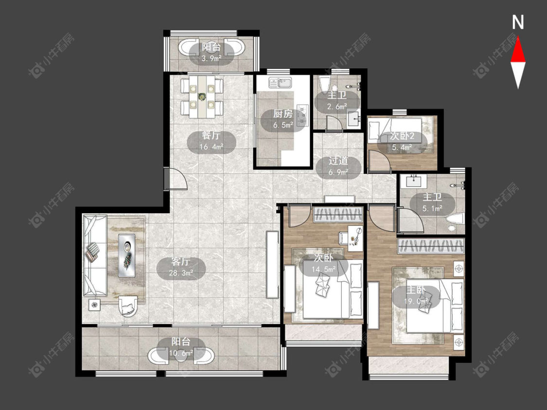 雅居乐路劲棠颂房源户型图 常州雅居乐路劲棠颂在售二手房源户型图_小牛看房