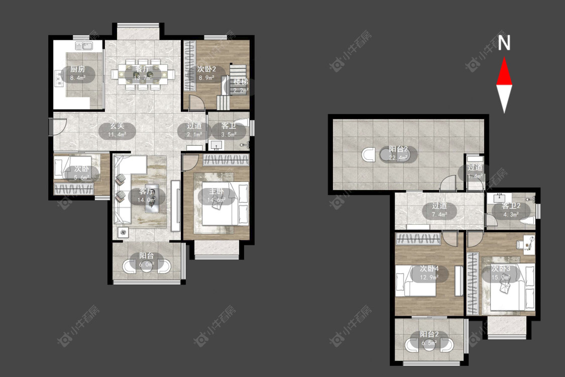 常州四季新城金典在售二手房源户型图_小牛看房