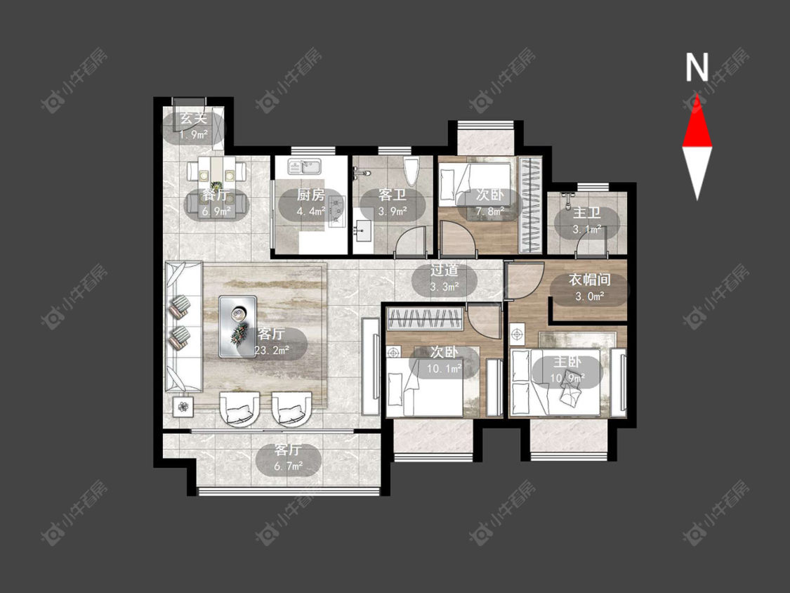 常州遥光辰苑在售二手房源户型图_小牛看房