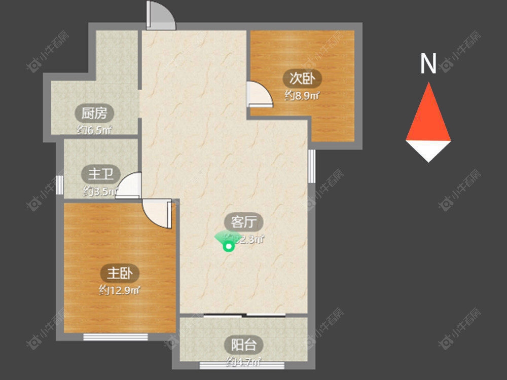 常州龙德花园在售二手房源户型图_小牛看房