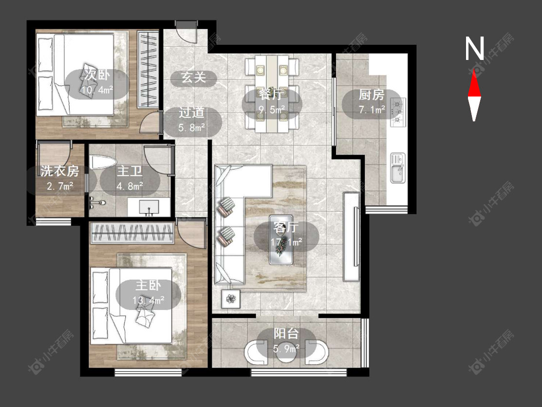 常州诺诚高第在售二手房源户型图_小牛看房