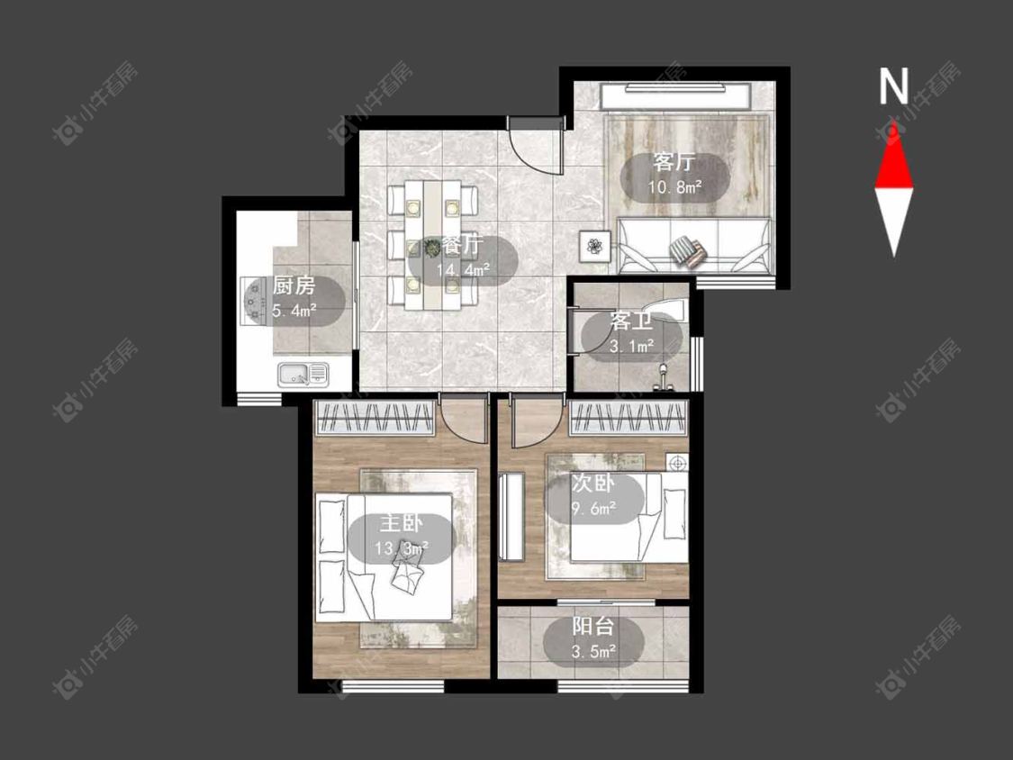 常州摩尔上品在售二手房源户型图_小牛看房