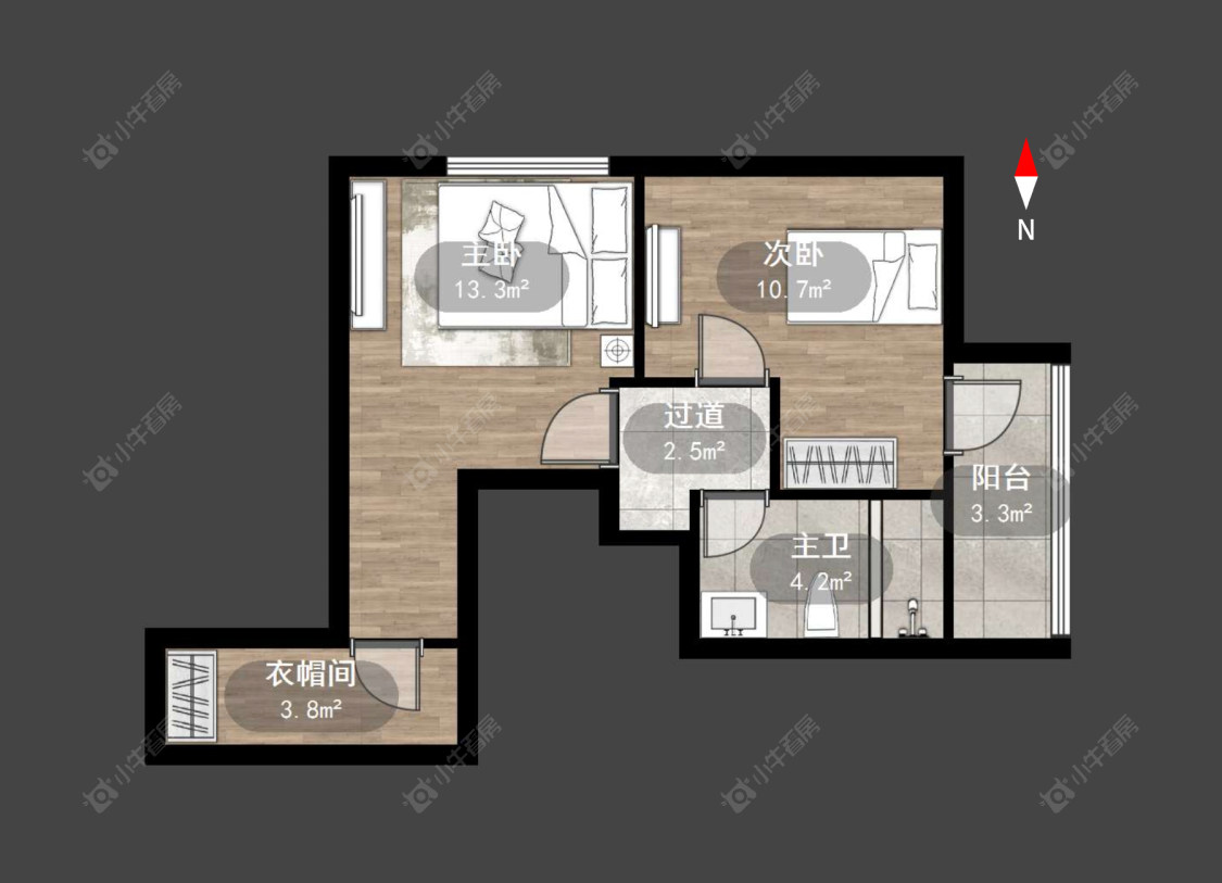 新天地花苑房源户型图 常州新天地花苑在售二手房源户型图_小牛看房