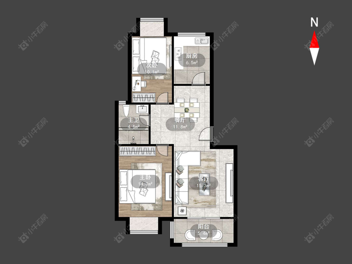 常州陈渡新苑在售二手房源户型图_小牛看房