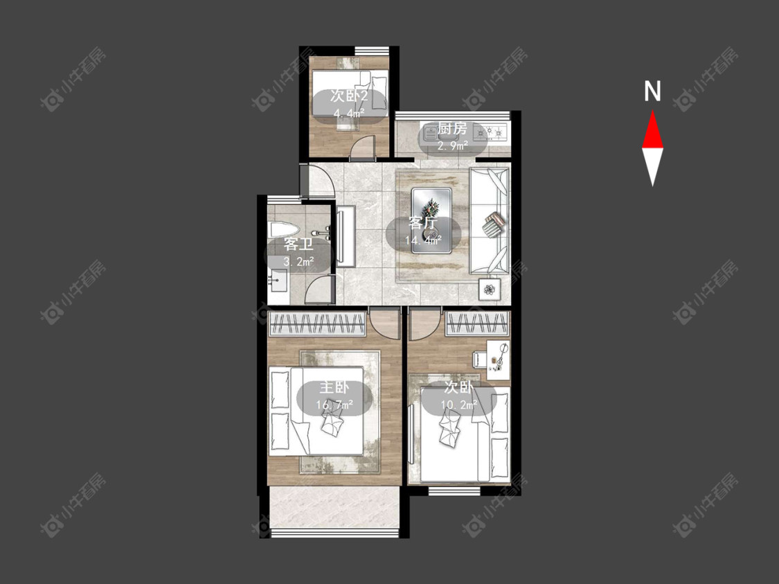 红东二村房源户型图 常州红东二村在售二手房源户型图_小牛看房
