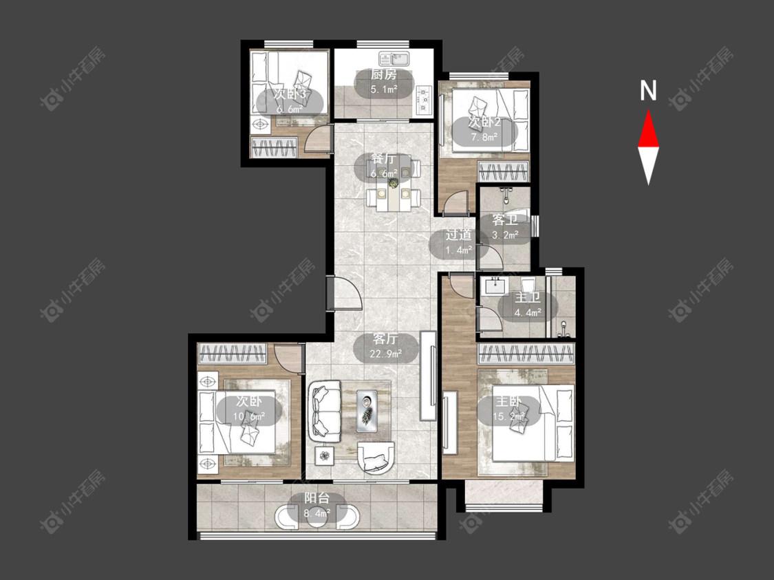 常州德信佳源君宸府在售二手房源户型图_小牛看房