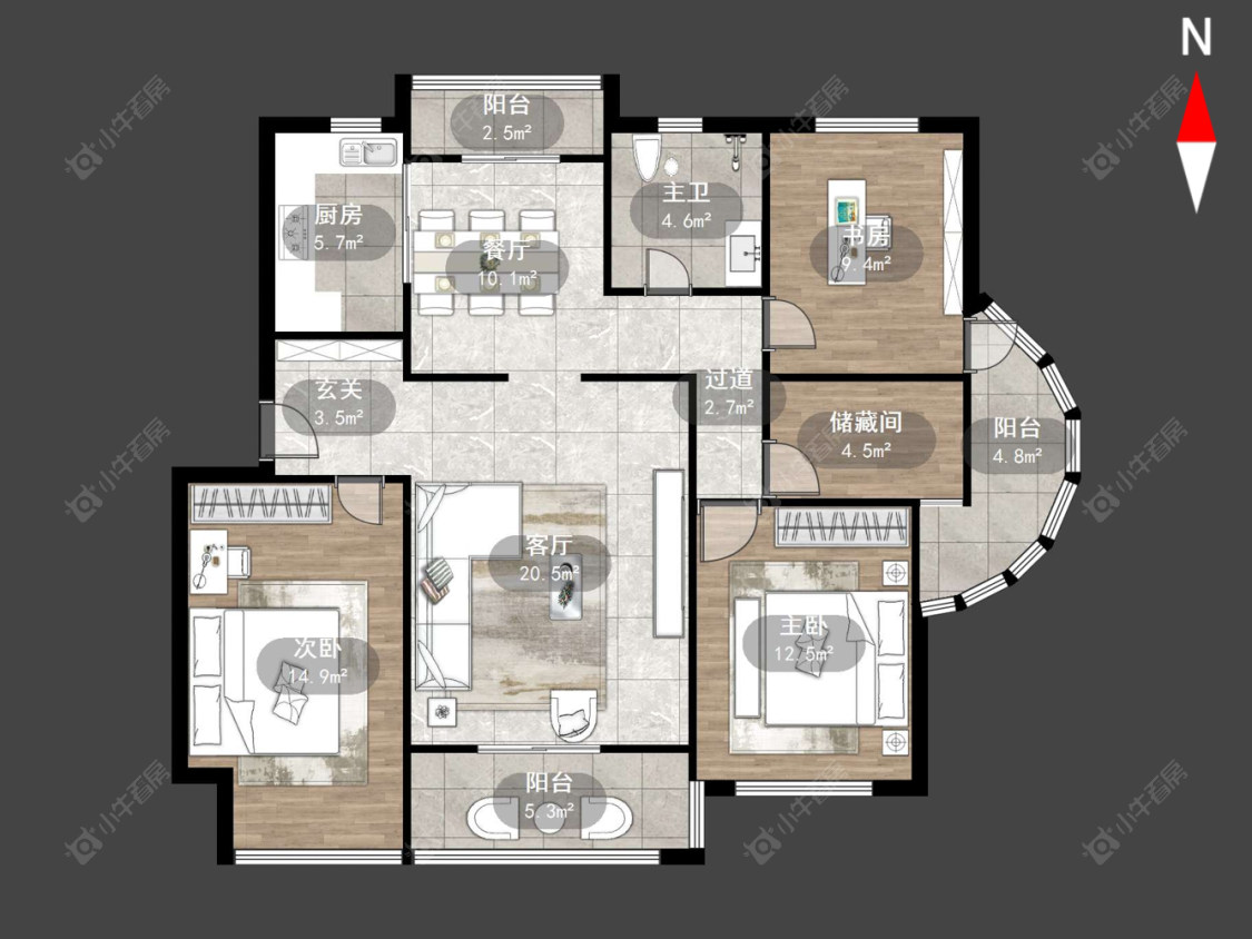 常州金色新城东区在售二手房源户型图_小牛看房