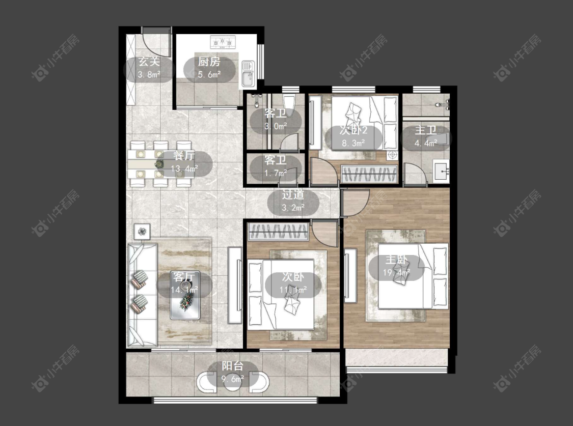 常州百馨西苑六期在售二手房源户型图_小牛看房