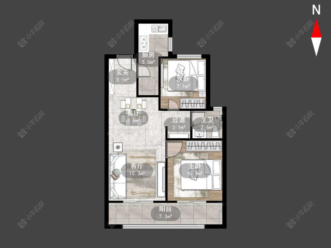 常州中意宝第在售二手房源户型图_小牛看房