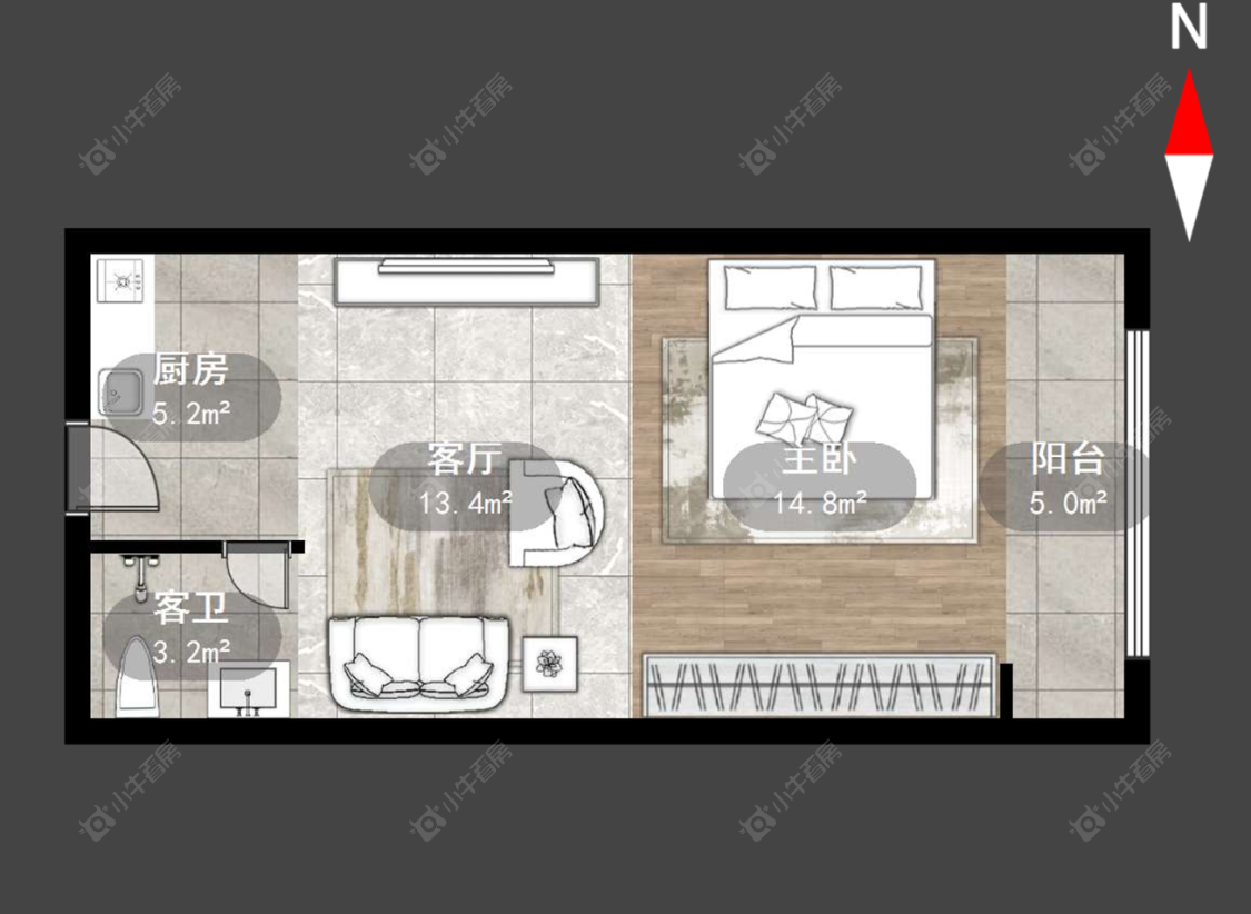 常州新龙江城市广场在售二手房源户型图_小牛看房