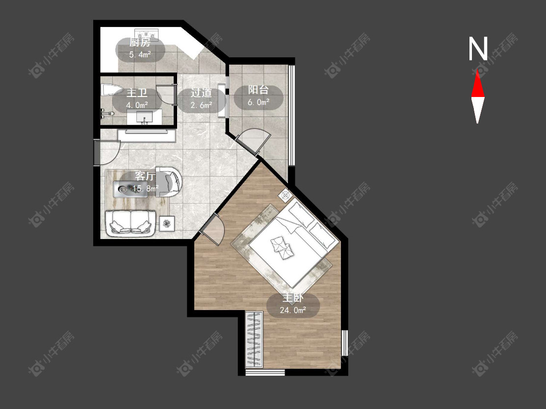 常州高成天鹅湖（公寓）在售二手房源户型图_小牛看房