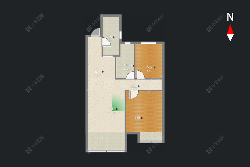 百兴华府二期房源户型图 常州百兴华府二期在售二手房源户型图_小牛看房