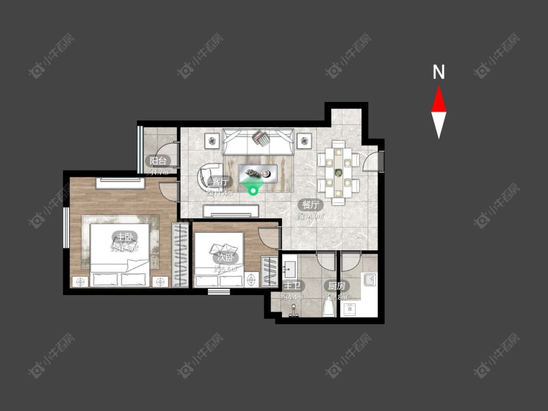 常州莱蒙双子星座公寓在售二手房源_小牛看房