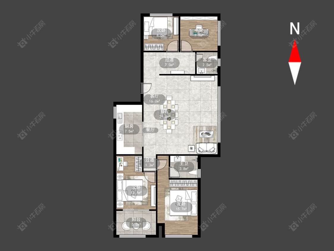 路劲城一期房源户型图 常州路劲城一期在售二手房源户型图_小牛看房