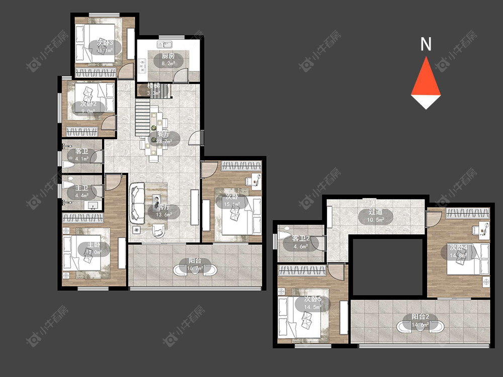常州随园金麟府在售二手房源户型图_小牛看房