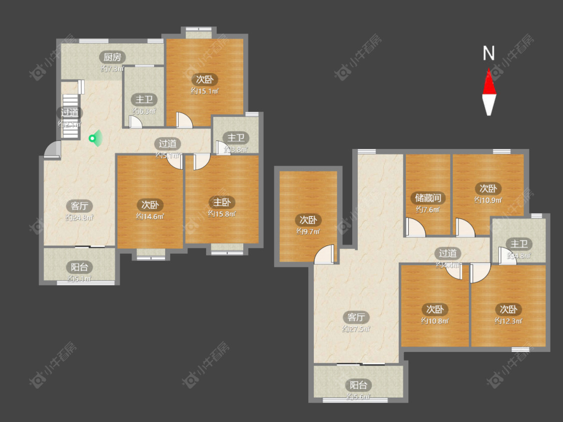 常州采菱公寓在售二手房源户型图_小牛看房