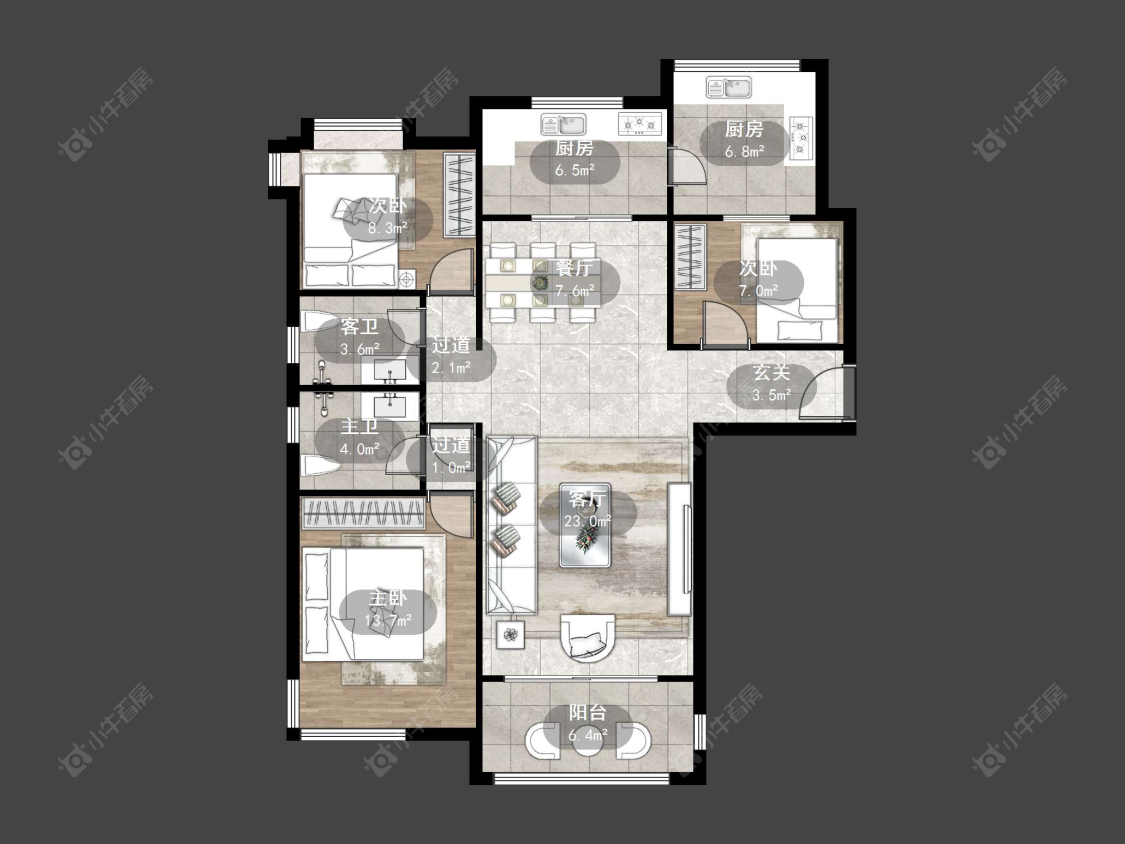 丹阳碧桂园在售二手房源户型图_小牛看房