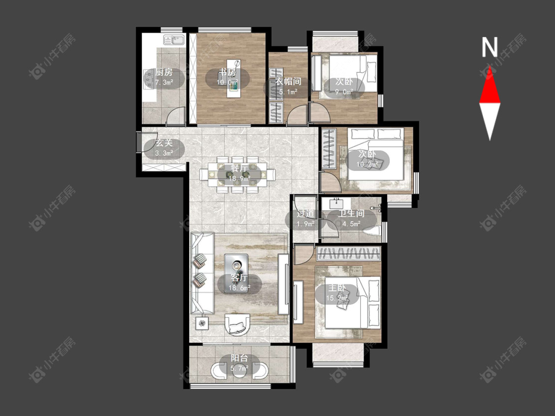 龙湖龙誉城二期房源户型图 常州龙湖龙誉城二期在售二手房源户型图_小牛看房