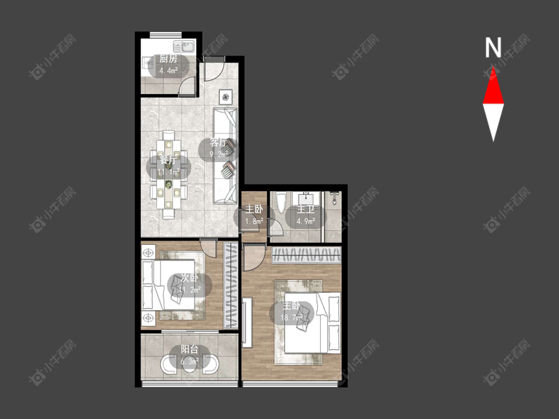 新城蓝钻苑东区房源户型图 常州新城蓝钻苑东区在售二手房源户型图_小牛看房