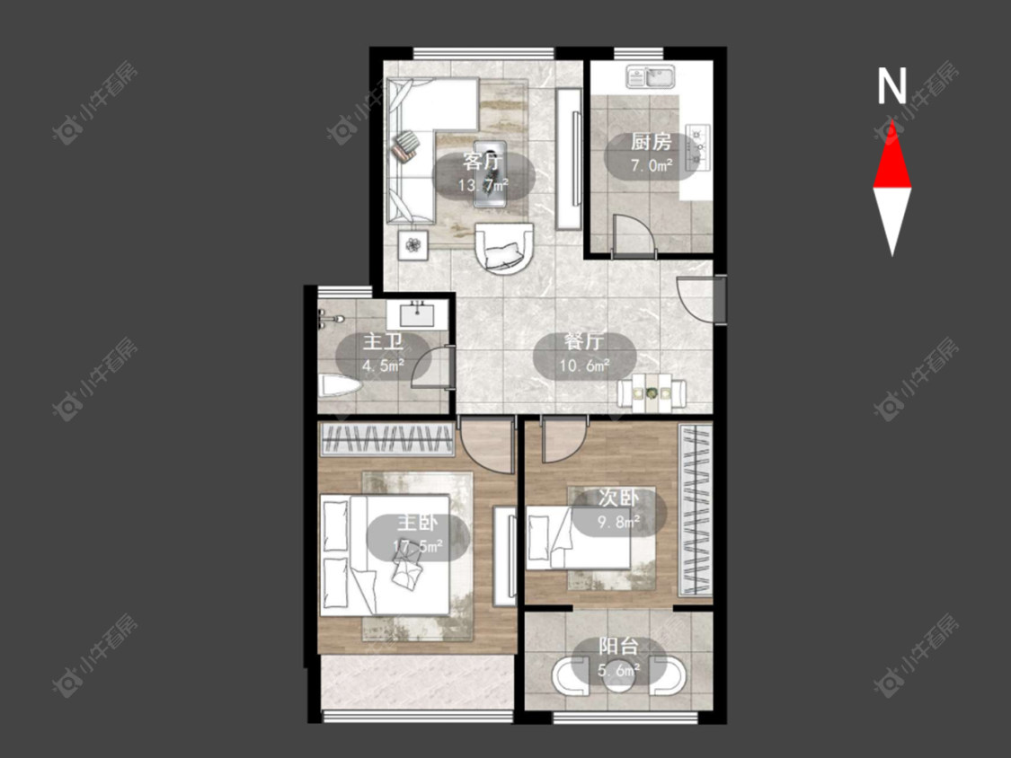 常州安家苑三期在售二手房源户型图_小牛看房