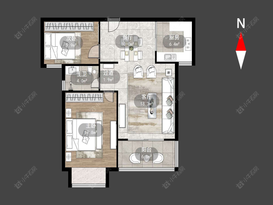 常州玉龙湾花园在售二手房源户型图_小牛看房
