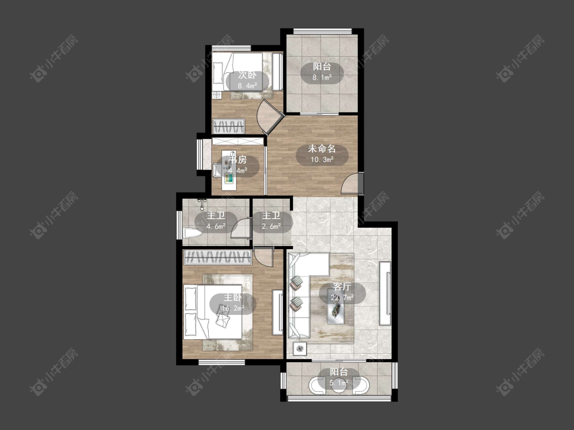 丹阳天波城在售二手房源户型图_小牛看房