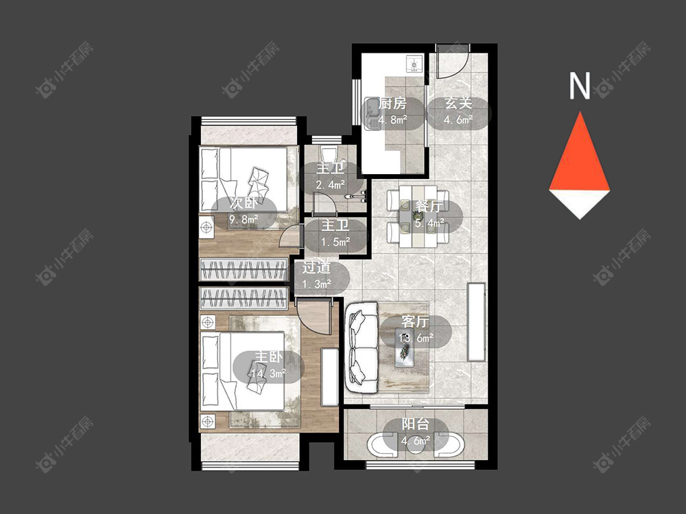 文澜国宾房源户型图 常州文澜国宾在售二手房源户型图_小牛看房