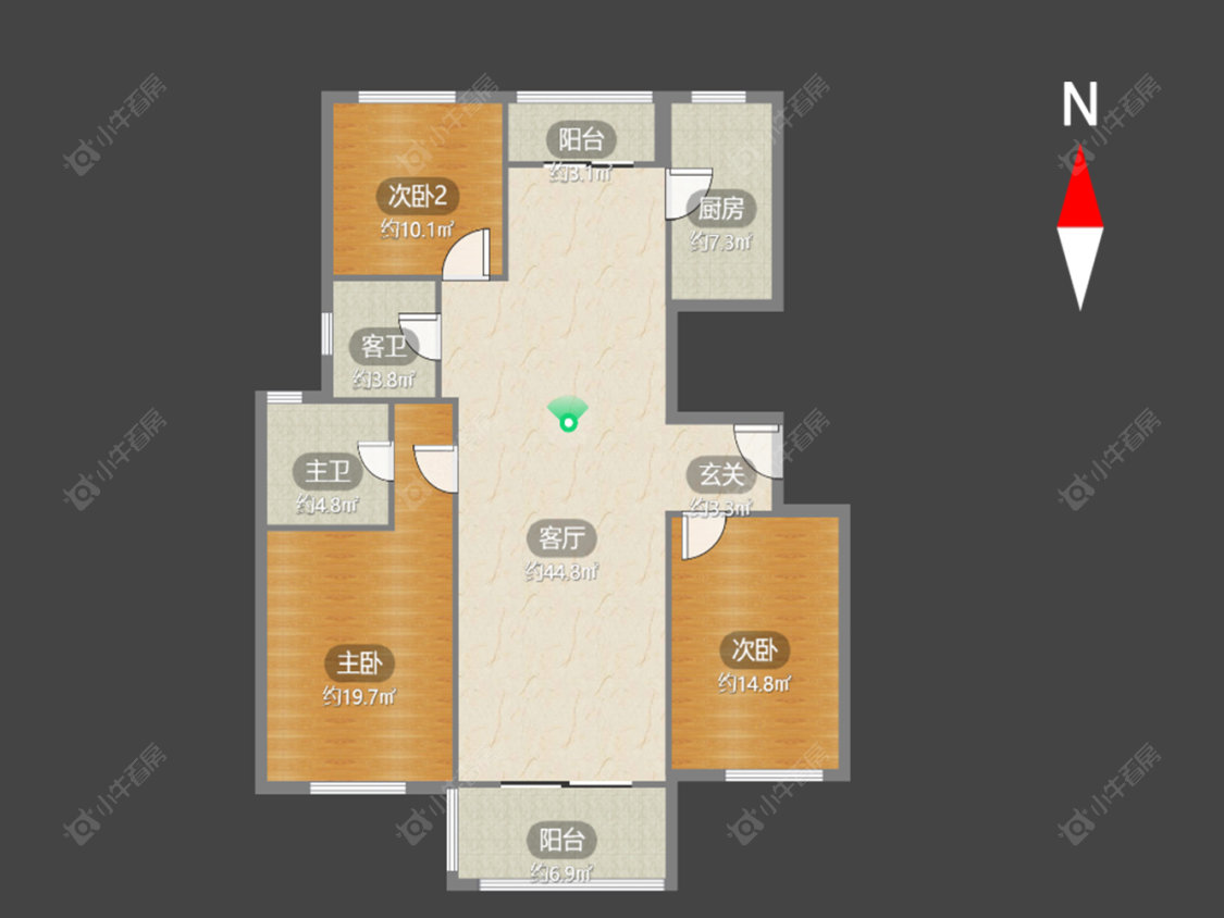 金梅花园北区房源户型图 常州金梅花园北区在售二手房源户型图_小牛看房