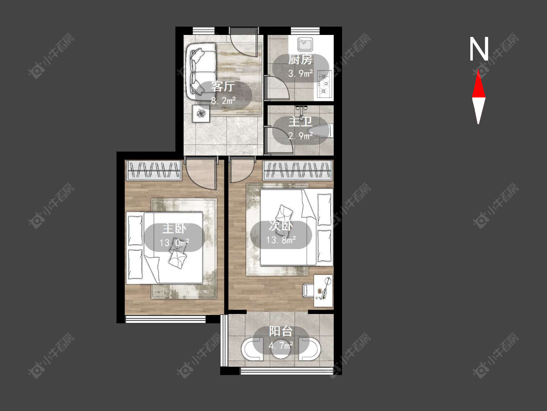 常州丽华三村在售二手房源户型图_小牛看房