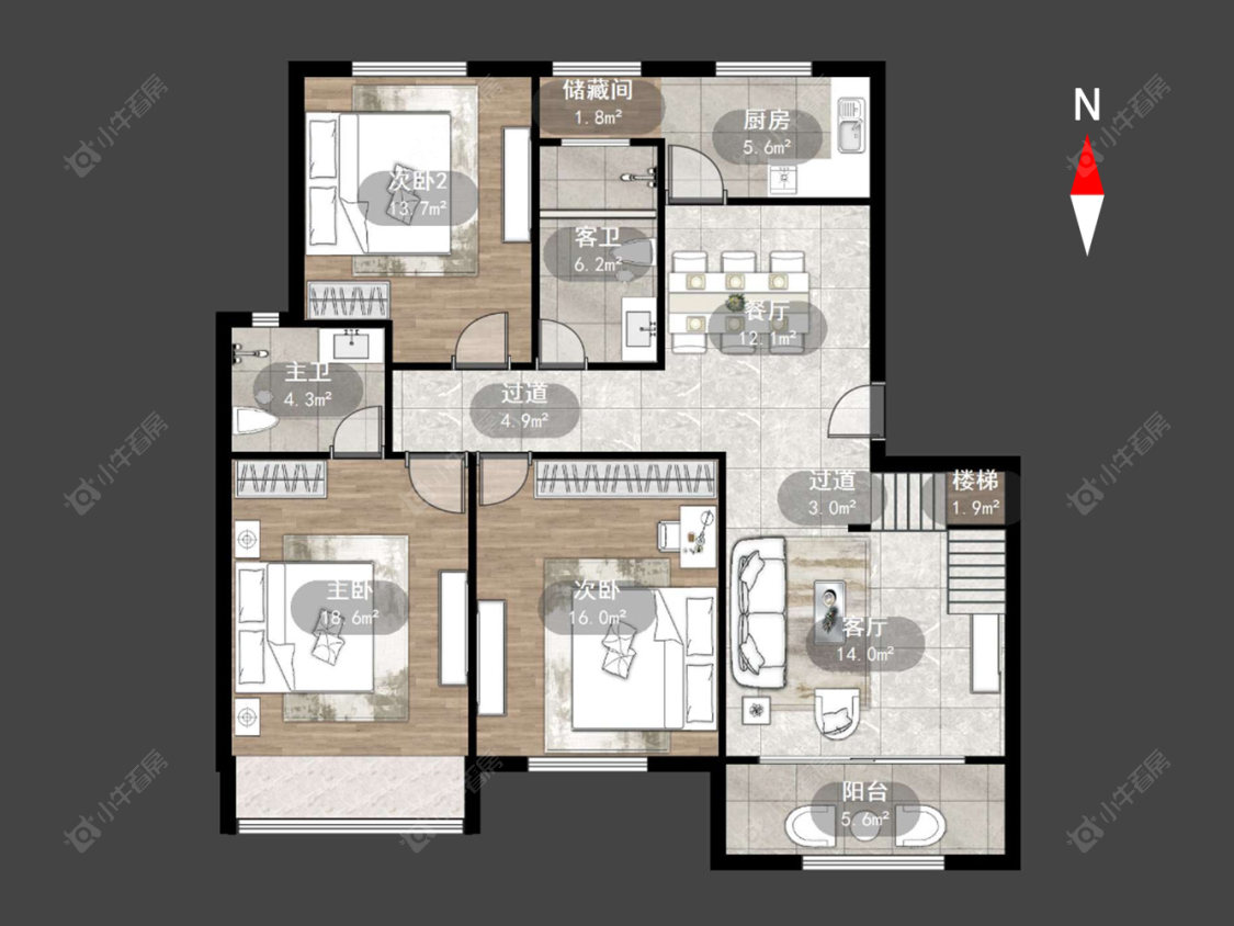 顺园一村房源户型图 常州顺园一村在售二手房源户型图_小牛看房