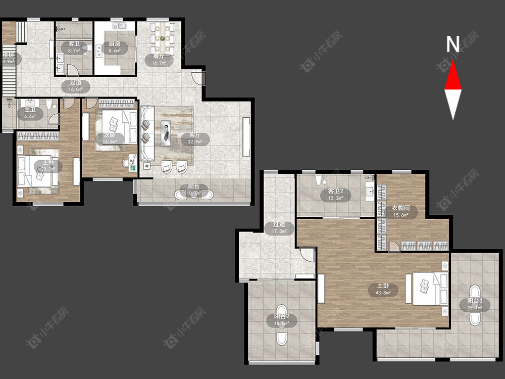 常州新城南都御苑在售二手房源户型图_小牛看房