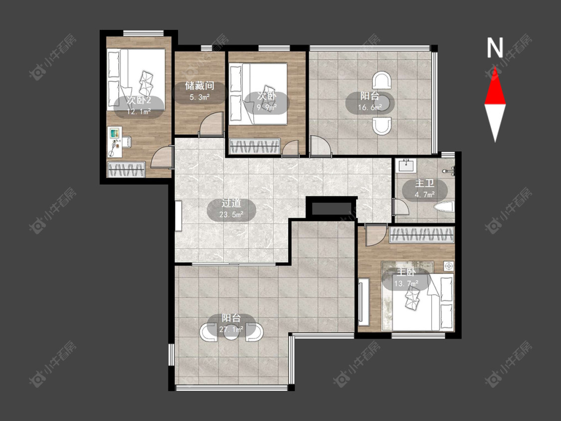 盘龙苑东区房源户型图 常州盘龙苑东区在售二手房源户型图_小牛看房