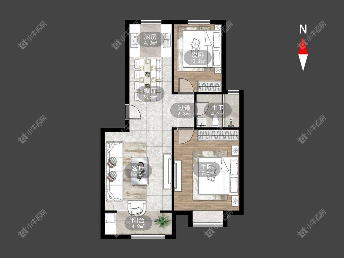 常州顺园八村北区在租房源室内图_小牛看房