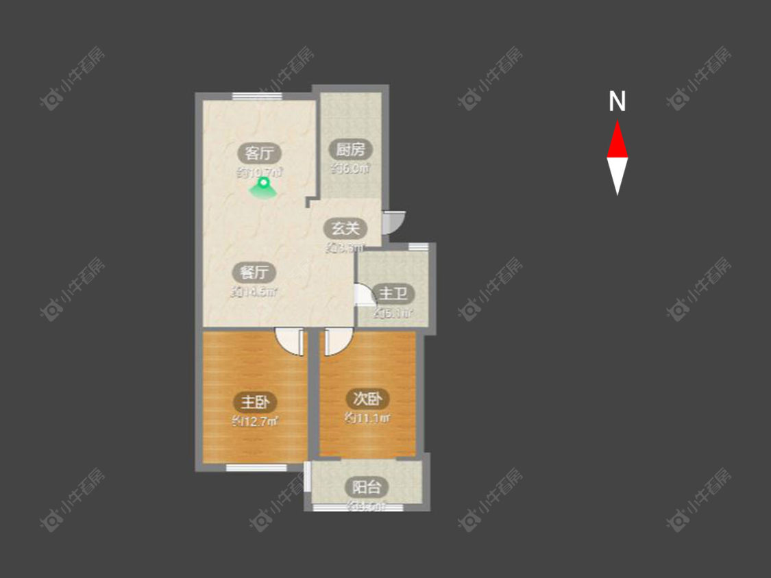 常州新龙花苑西区在售二手房源户型图_小牛看房