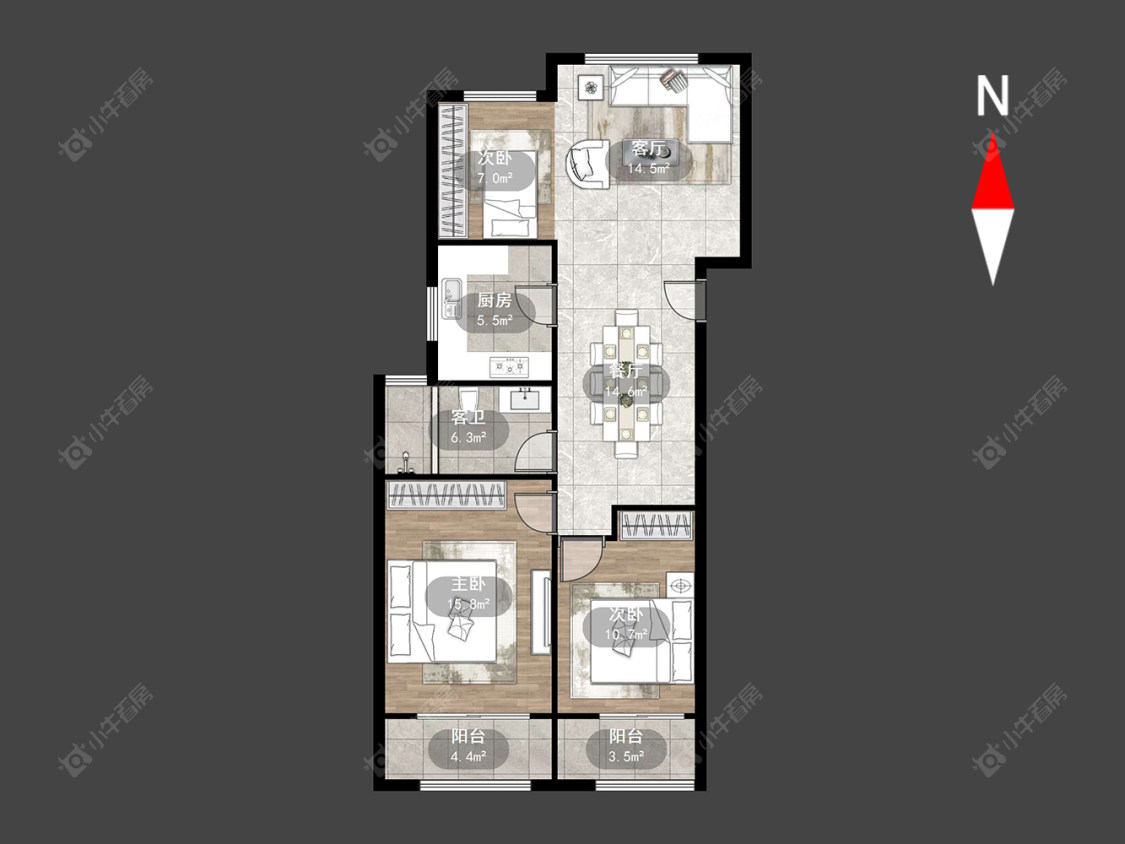 常州泰盈八千里在售二手房源户型图_小牛看房