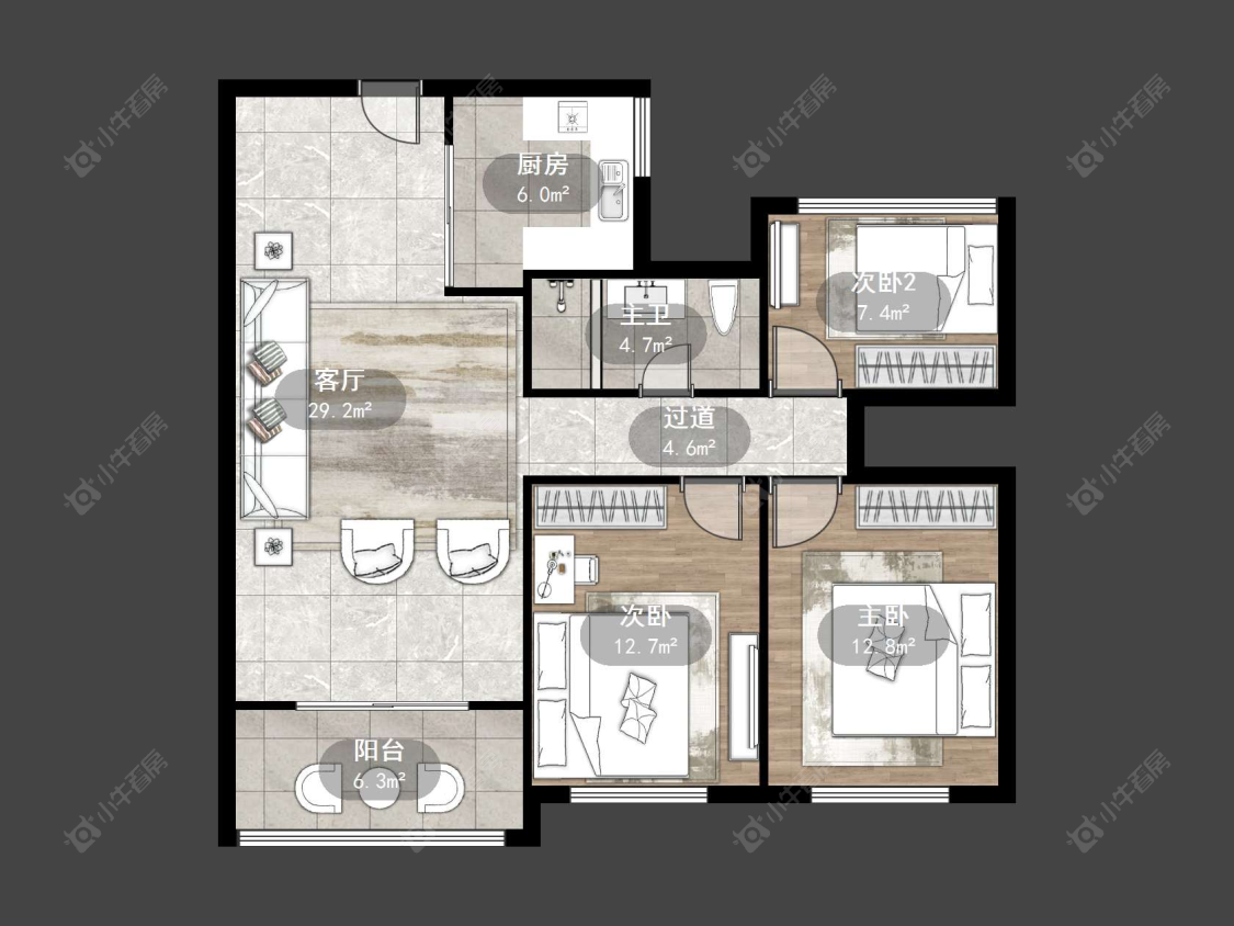 丹阳华都幸福里在售二手房源户型图_小牛看房