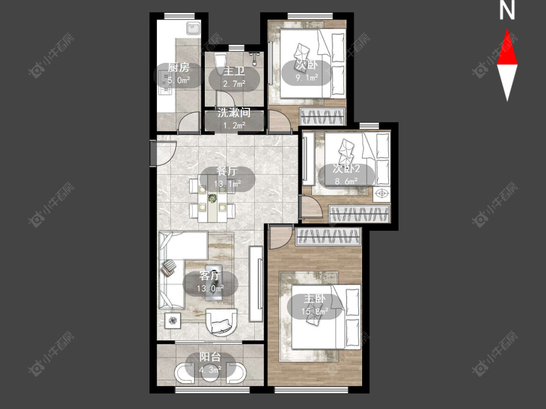 常州蓝山湖在售二手房源户型图_小牛看房