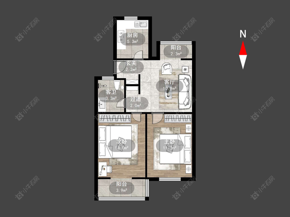 常州桃园路在售二手房源户型图_小牛看房